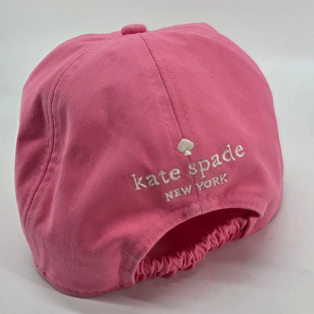 Kate Spade Baseball Cap Embroidered Logo Strawberry Shake Pink KS1003745C Hat